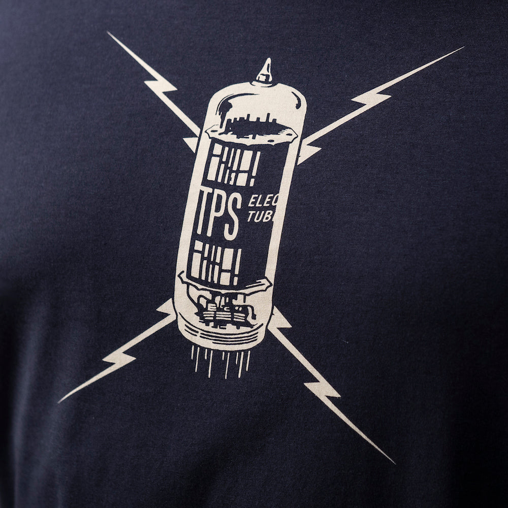 Electron Tube T-Shirt - Navy/Vintage Cream
