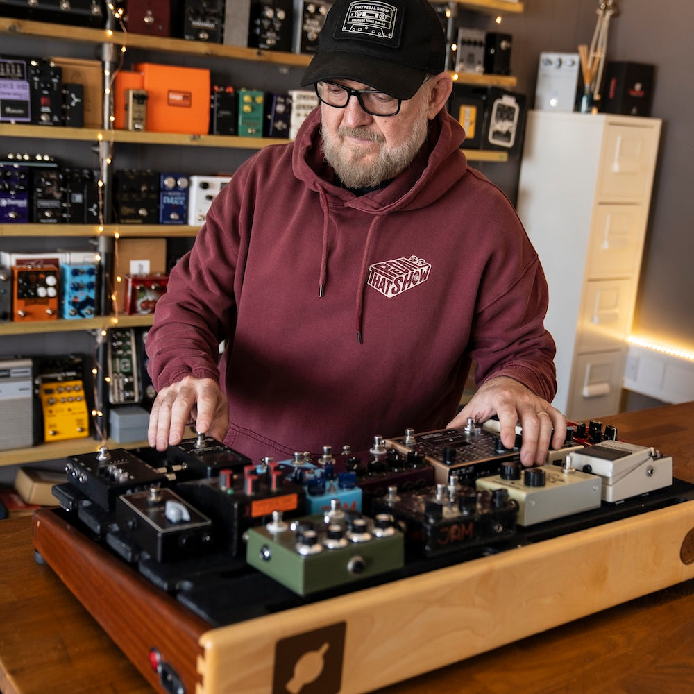 That Pedal Box Pullover Hoodie - Stonewashed Burgundy