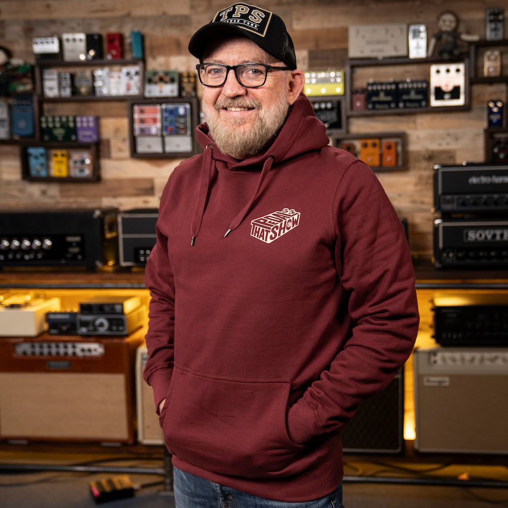 That Pedal Box Pullover Hoodie - Burgundy