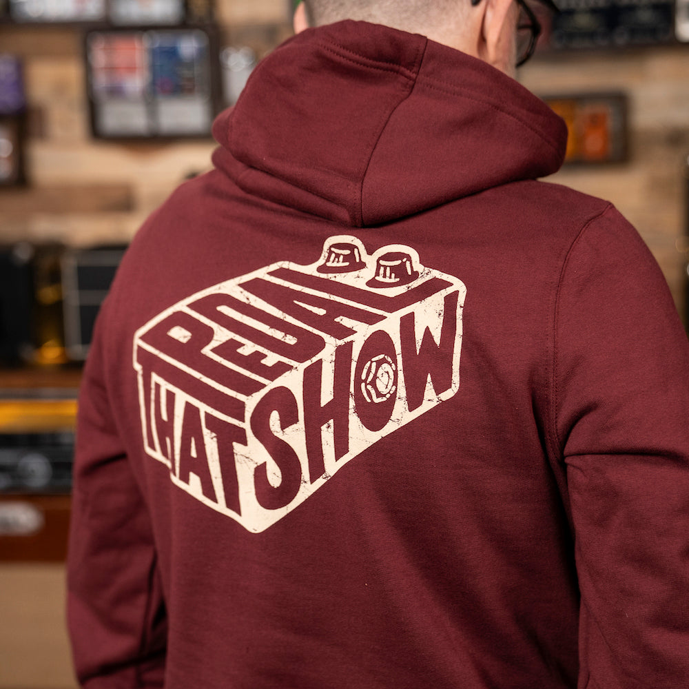 That Pedal Box Pullover Hoodie - Burgundy