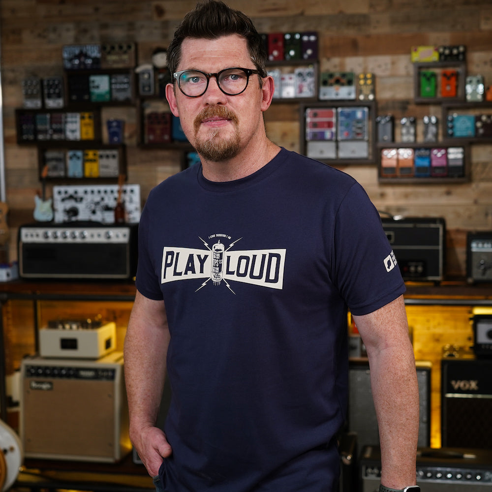 Play Loud T-Shirt - Navy/Cream