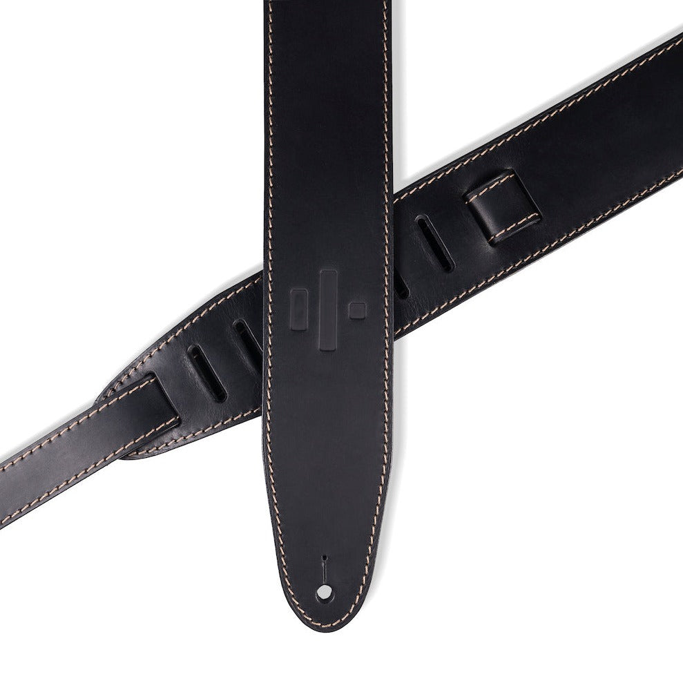 Fender Broken-In Leather Strap Black 2.5 in.