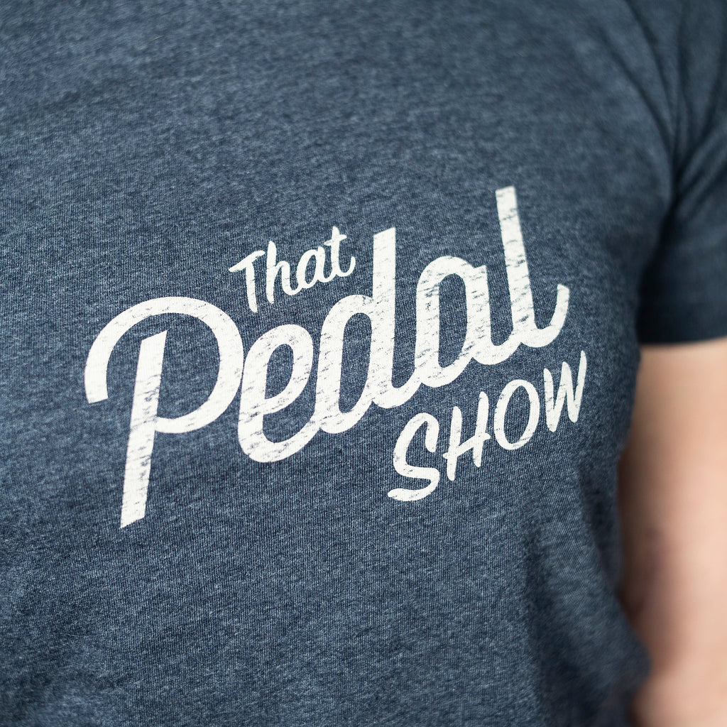 That Pedal Show Relic Logo Short Sleeve Women's T-Shirt - Melange Navy/Light Grey