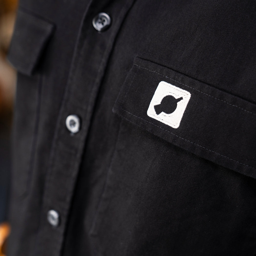 Heritage Drill Overshirt - Black