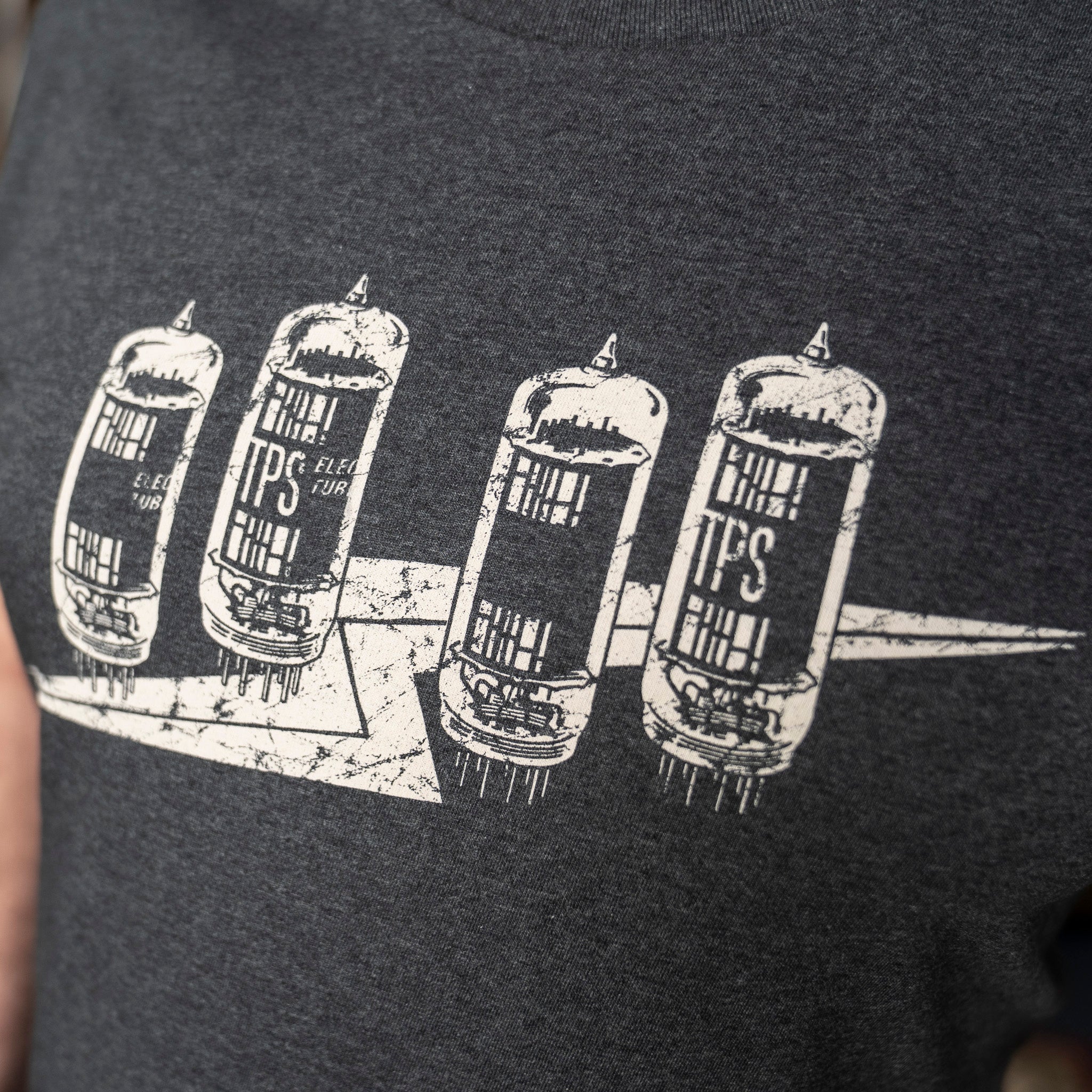 Close up of the Tubeflash design from That Pedal Show Store