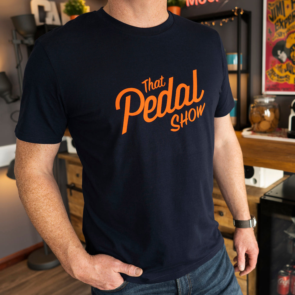 That Pedal Show Vintage Logo T-shirt - Navy/Orange